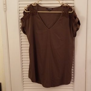 Peekaboo shoulder Blouse